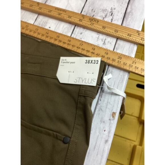 cowgirl argyle boho cozy grandpa dad Stylus Men's Pant Size 38 X 32 - Picture 4 of 5